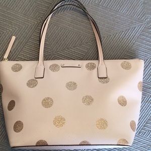 kate spade light pink large satchel for women